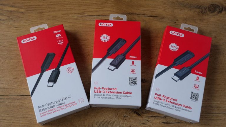 Przedłużacze USB-C 3.2 Gen2 100W marki UNITEK