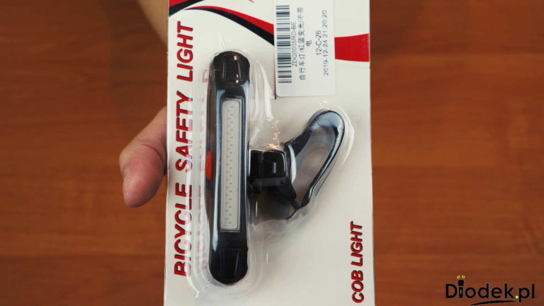 Tania lampka rowerowa z diodą COB z Aliexpress 🎥