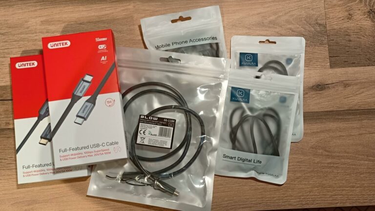 Test przewodów USB-C typu C-C