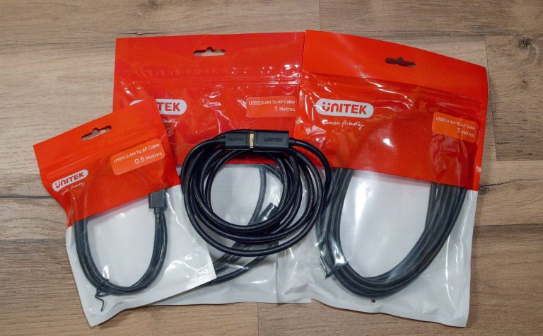 Przedłużacz USB-A USB 3.0 5Gb/s marki UNITEK o długości 0,5m/1m/2m/3m