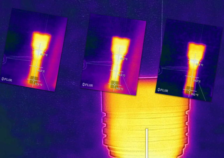 Nagrzewanie się latarki Convoy c8+ XPL-HI U6-4C, sterownik 2.8A 🎥
