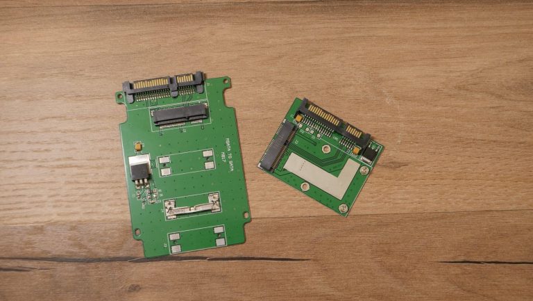 Test dwóch tanich adapterów z Allegro – mSATA do SATA