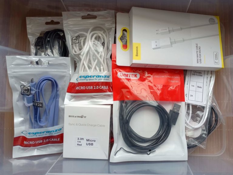 Test przewodów microUSB