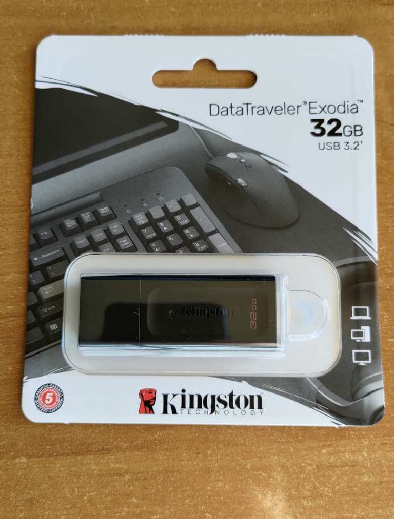 Test pendrive – Kingston DataTraveler Exodia 32GB DTX32GB  – USB 3.2 Gen 1