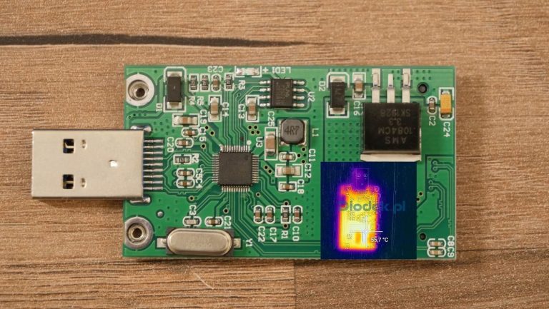 Test adaptera z Allegro – mSATA do USB