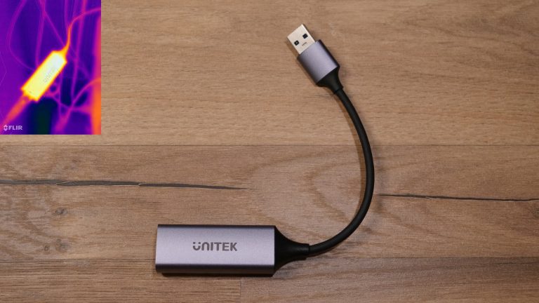 Test karty sieciowej RJ45 na USB 3.0 – UNITEK U1309A
