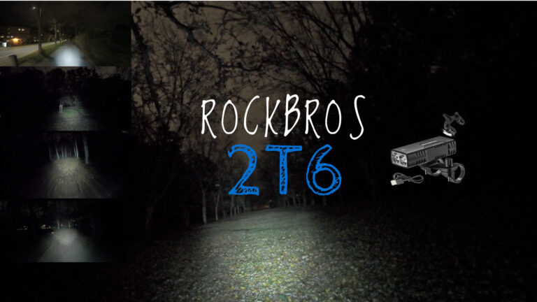 Test w terenie lampki rowerowej Rockbros 2T6